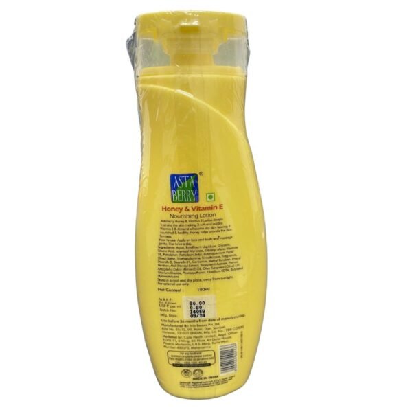 Asta Berry Honey & Vitamin E Nourishing Lotion (100 ml) - Image 2