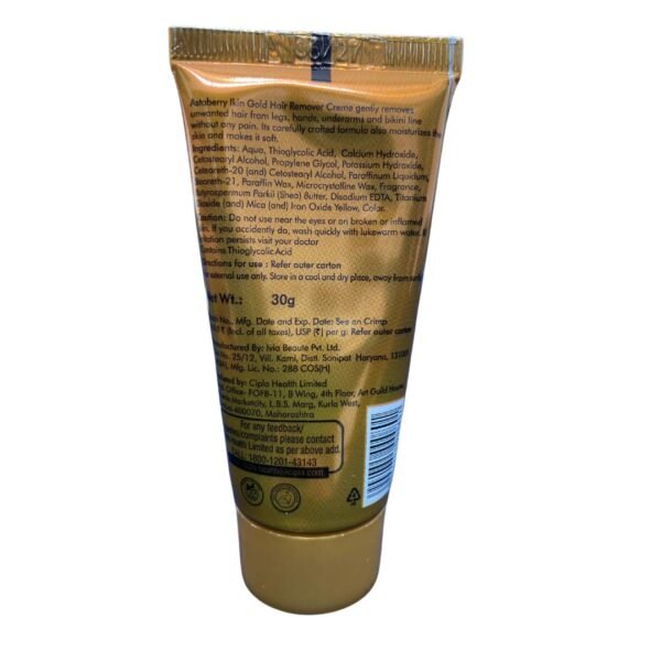 Asta Berry Ikin Gold Hair Remover Cream (30 g) - Image 3