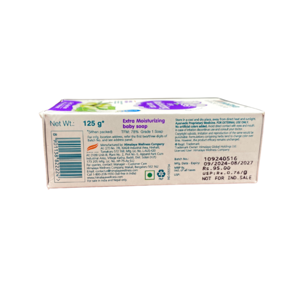 Himalaya Extra Moiturising Baby Soap (125 g) - Image 2