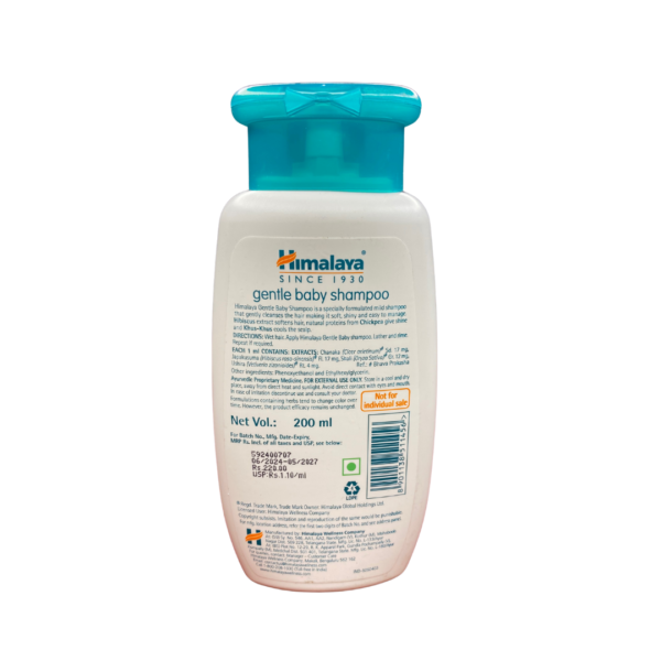 Himalaya Gentle Baby Shampoo (200 ml) - Image 2
