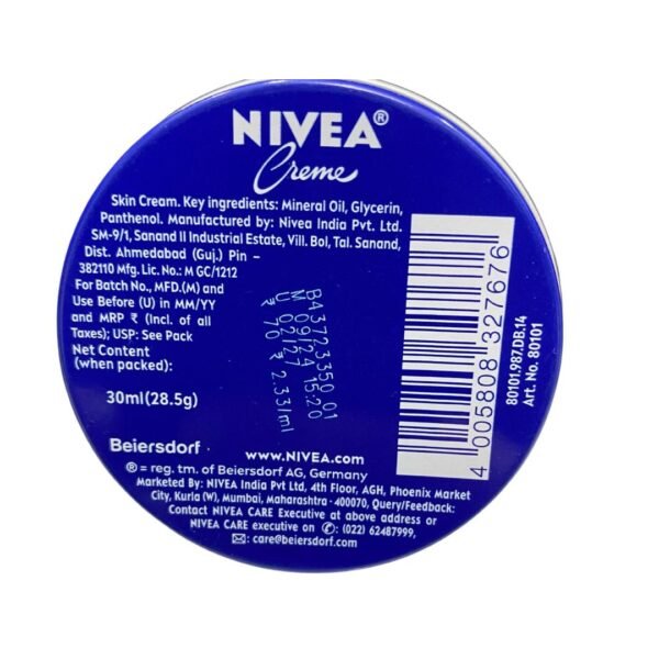 Nivea creme skin cream (30 ml) - Image 2