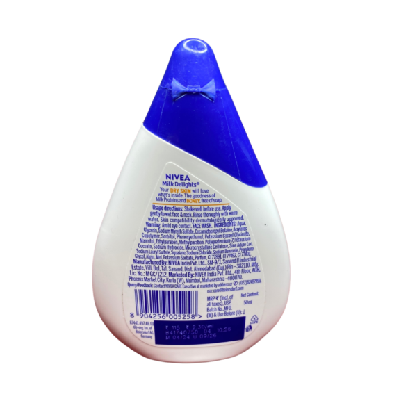 Nivea Milk Delight Face Wash Honey (50 ml) - Image 2