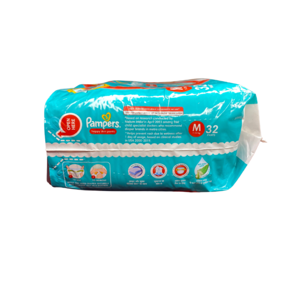 Pampers Happy Skin Pants (32 Pants) - Image 2