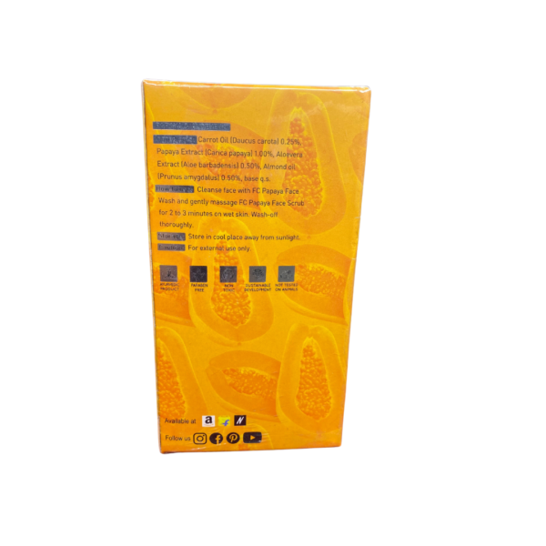 Fashion Colour Papaya Face Scrub (130 g) - Image 3