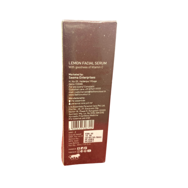Fashion Colour Lemon Facial Serum (30 ml) - Image 2