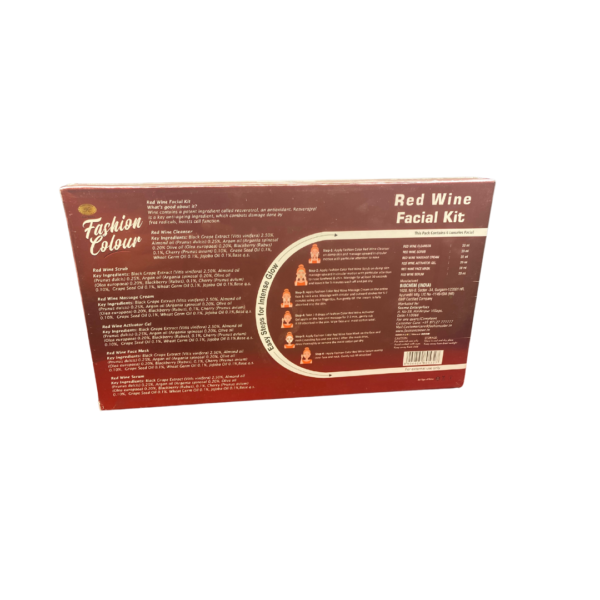 Fashion Colour Red Wine Facial Kit (120 g) - Image 2