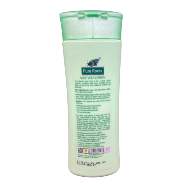 Pure Roots Aloe Vera Lotion (100 ml) - Image 2
