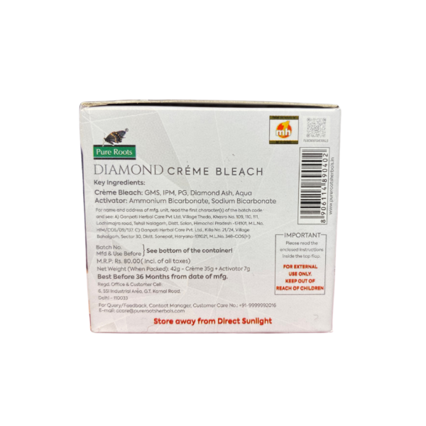 Pure Roots Diamond Bleach Cream (42 g) - Image 3