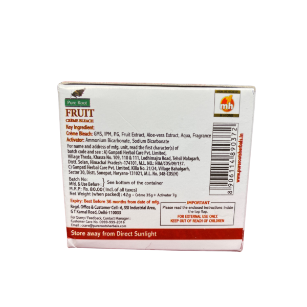 Pure Roots Fruit Bleach Cream (42 g) - Image 3