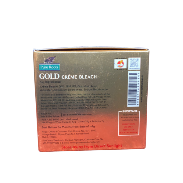 Pure Roots Gold Bleach Cream (42 g) - Image 3
