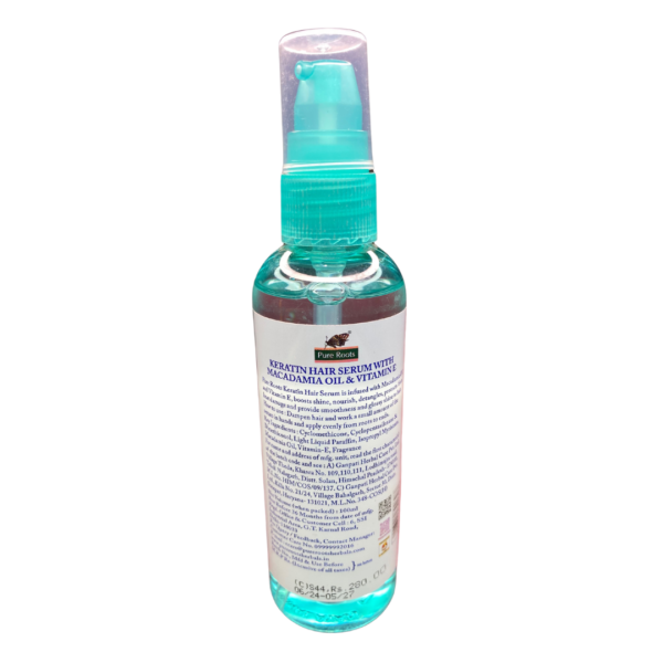 Pure Roots Keratin Instant Gloss Hair Serum (100 ml) - Image 2