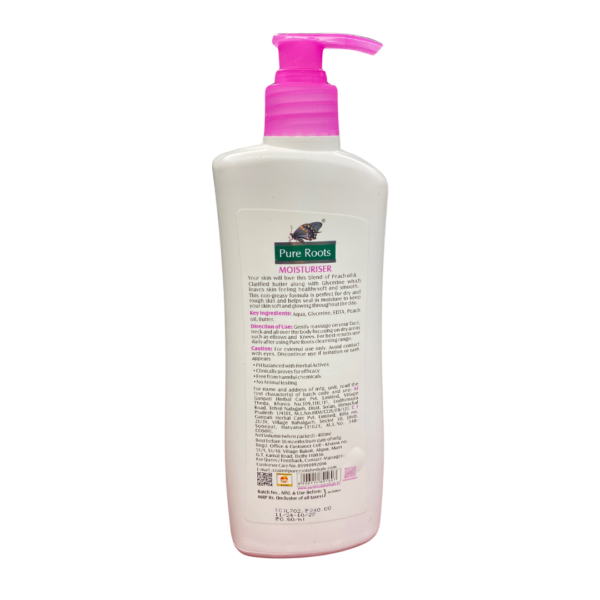 Pure Roots Moisturiser Peach & Butter (400 ml) - Image 2