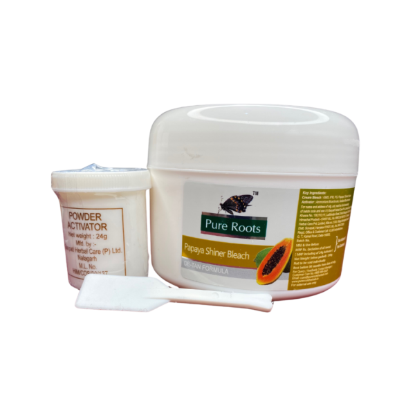 Pure Roots Papaya Shiner Bleach Cream (224 g) - Image 2