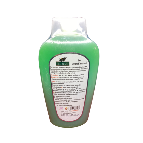 Pure Roots Shampoo Neem-Tulsi & Honey (1000 ml) - Image 2